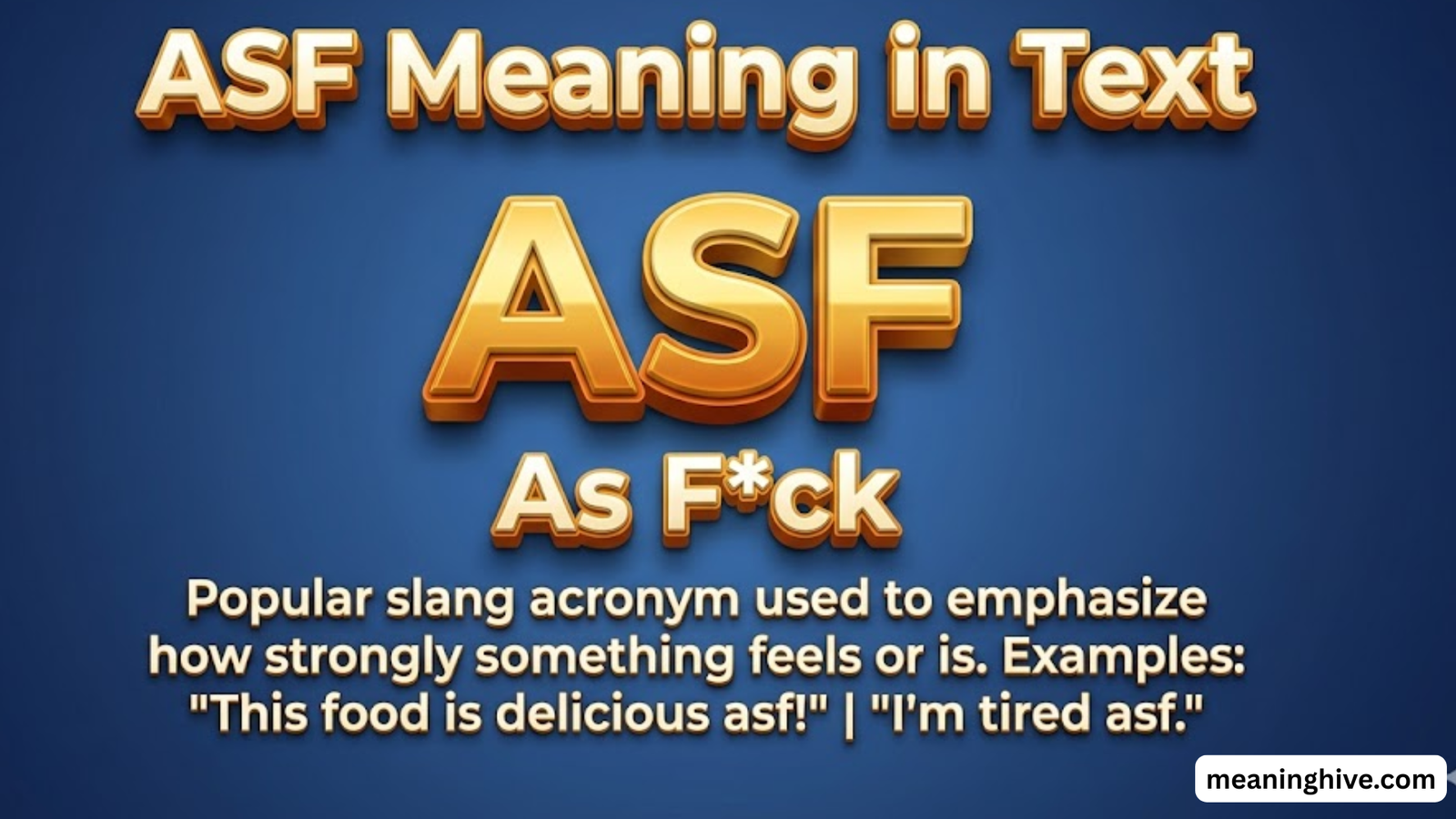 ASF Meaning in Text
