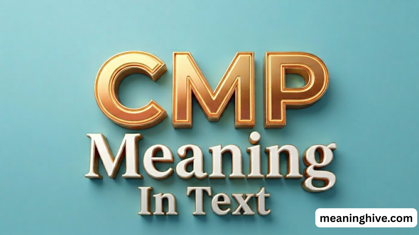 CMP Meaning in text