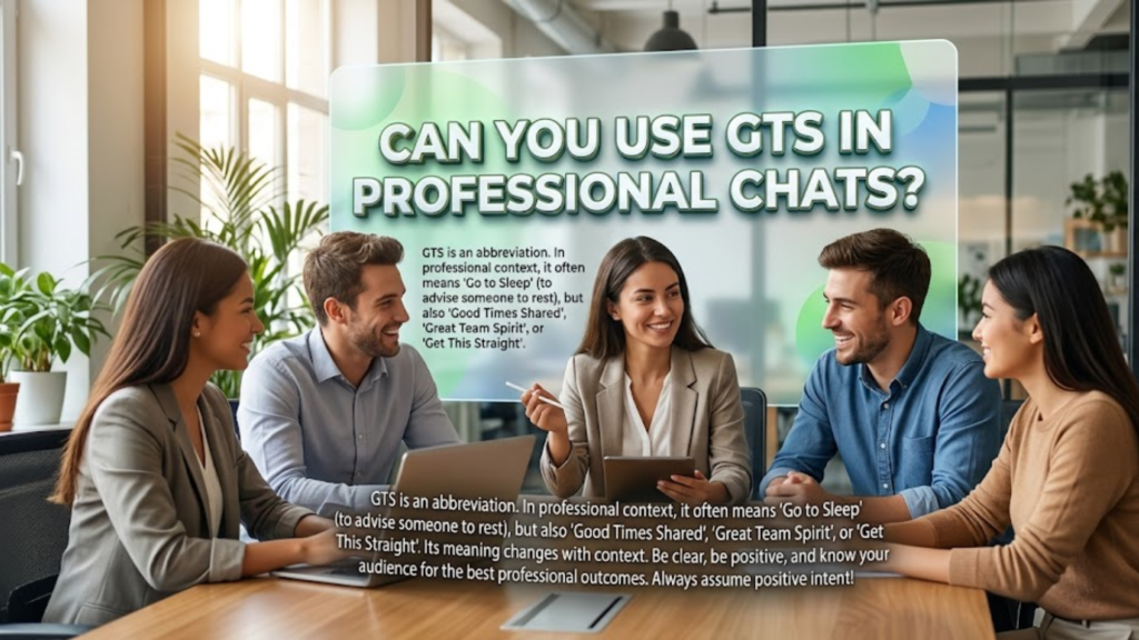 Can You Use GTS in Professional Chats