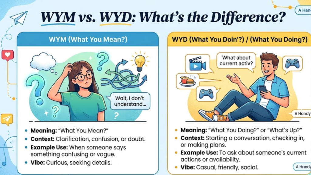 Difference Between WYM and WYD