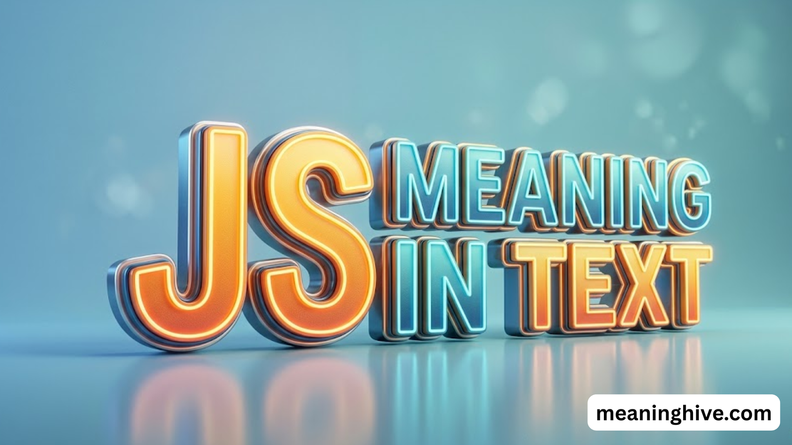 JS Meaning in Text