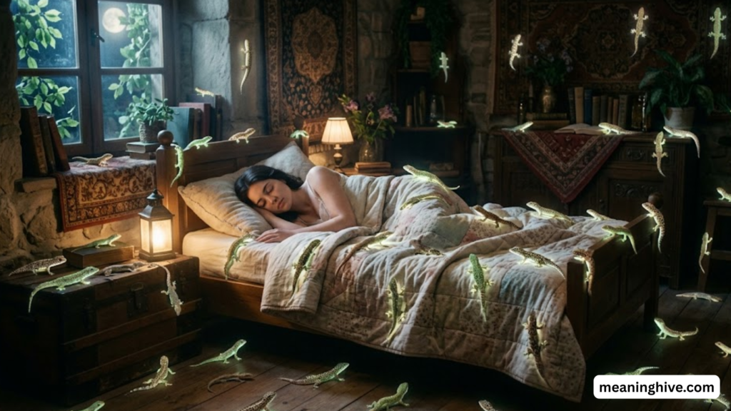 Seeing Many Small Lizards in a Dream Meaning