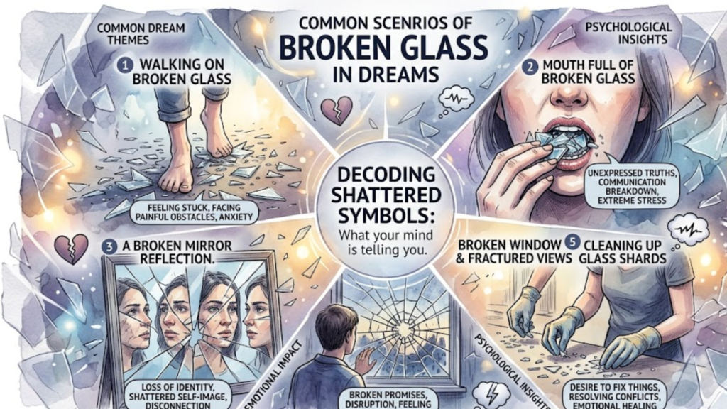 Common Scenarios of Broken Glass in Dreams