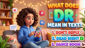 DR Meaning in Text