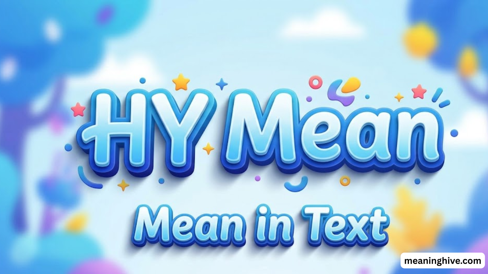 HY Mean in Text