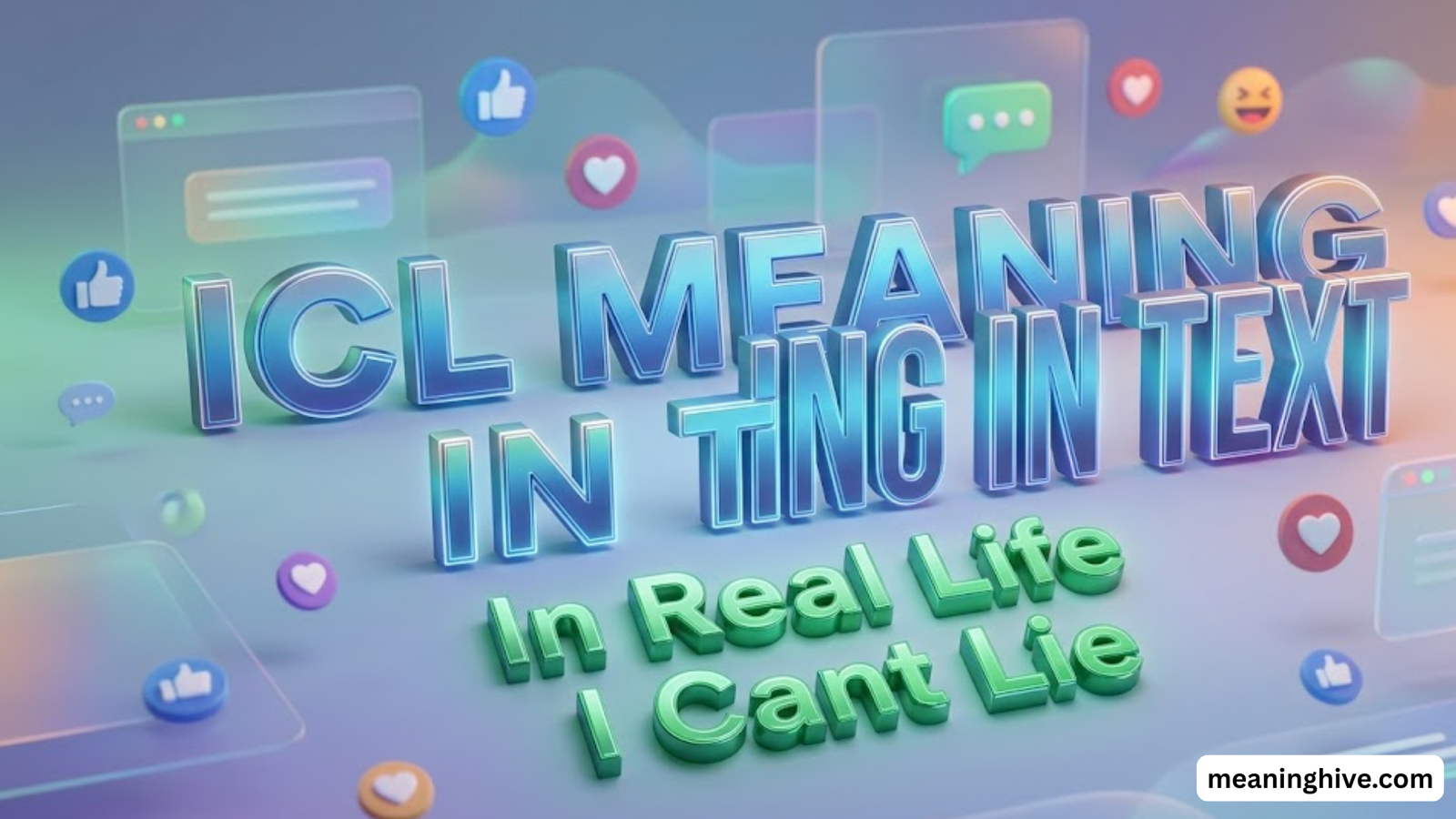 ICL Meaning in Text