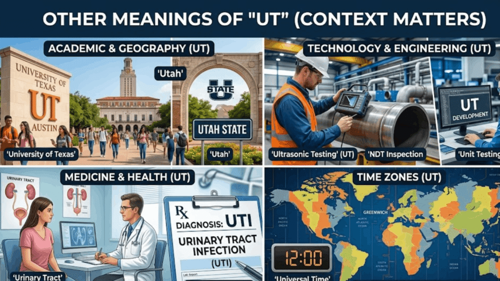 Other Meanings of UT (Context Matters)