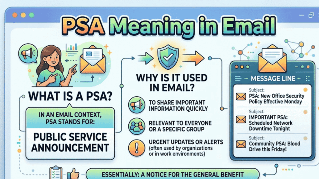 PSA Meaning in Email