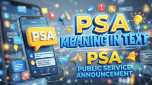 PSA Meaning in Text