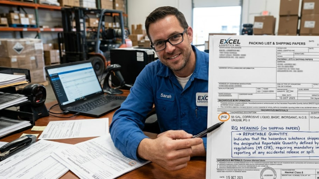 RQ Meaning on Shipping Papers