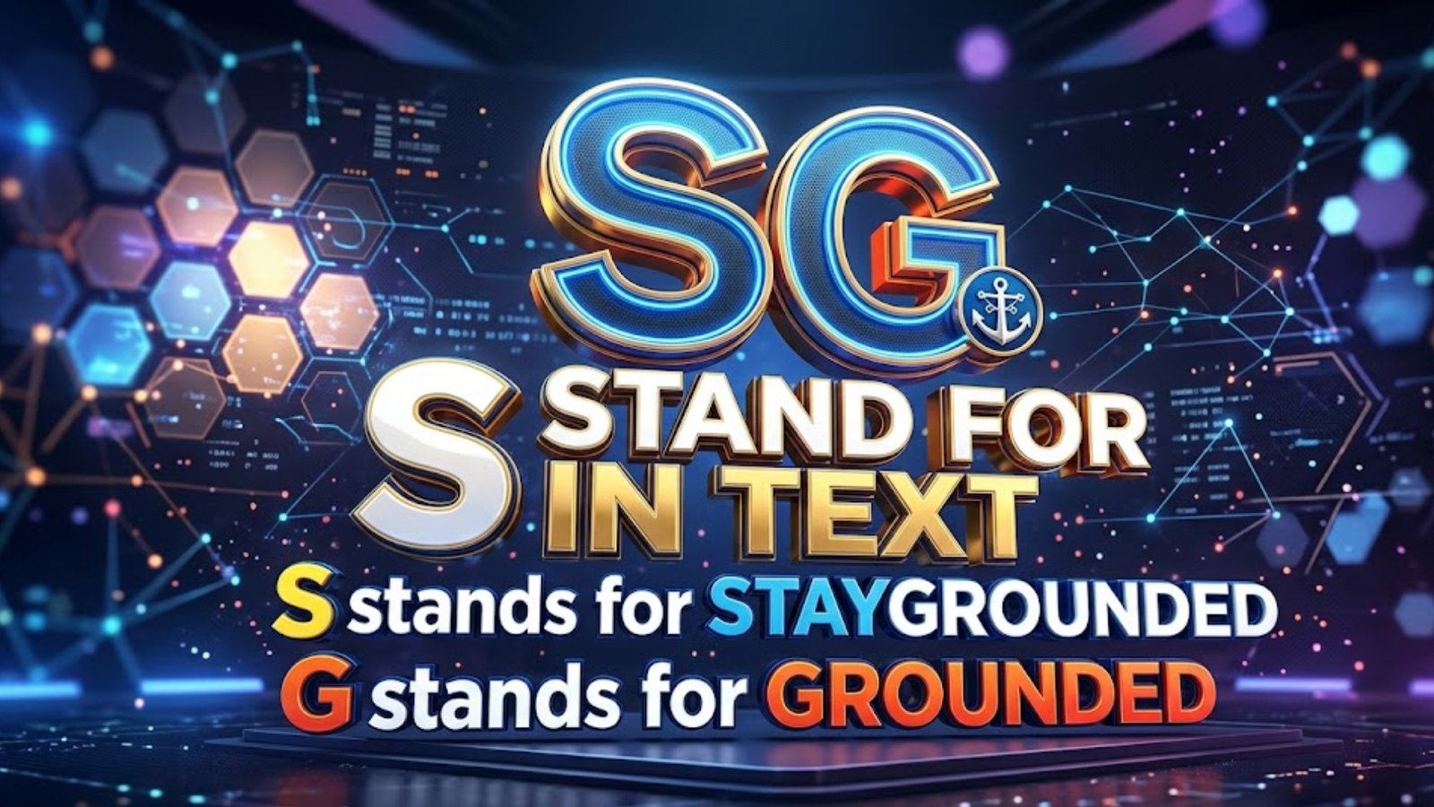 SG Stand for in Text