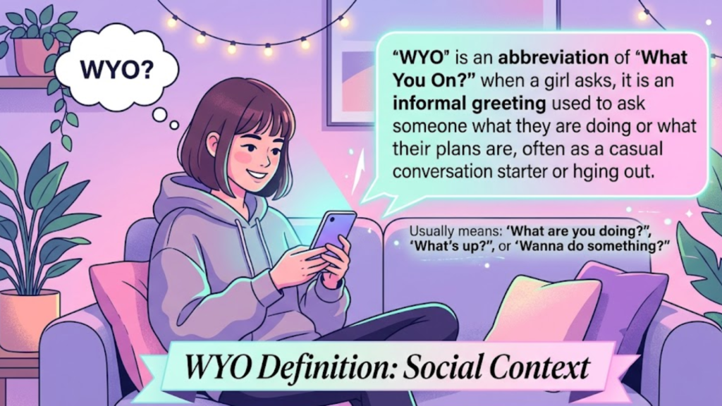 What Does WYO Mean From a Girl