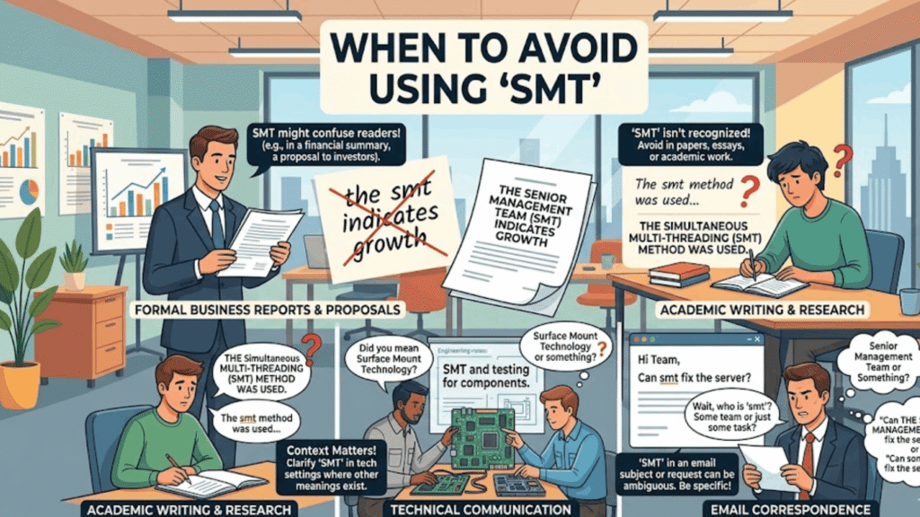 When You Should Avoid Using smt